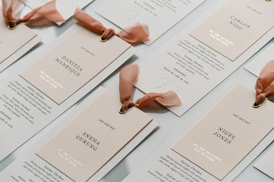 Farbello menu bodas