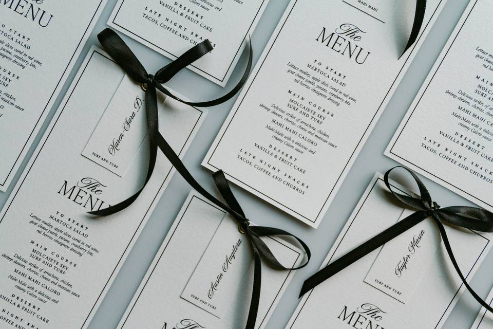 Farbello menu bodas