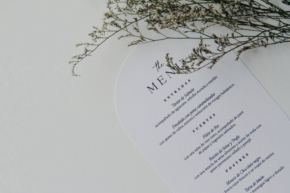 Farbello menu bodas