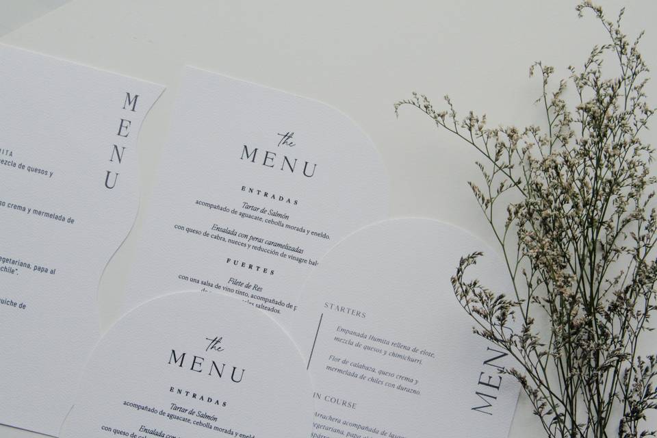 Farbello menu bodas