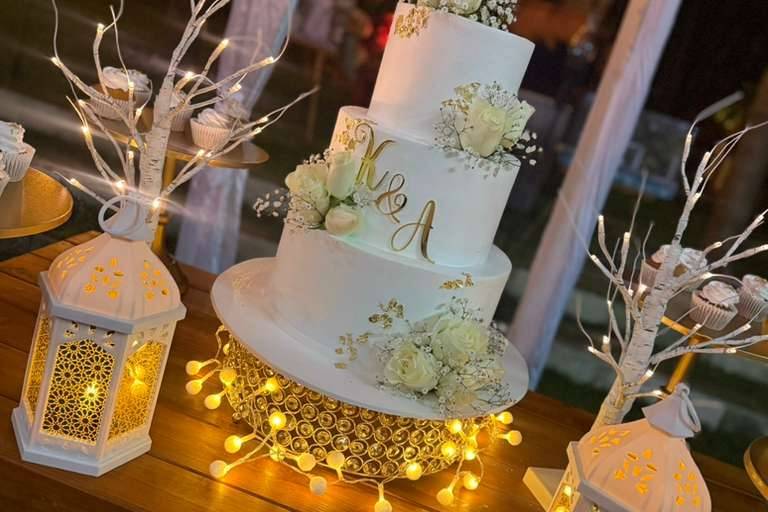 Boda arboles blancos