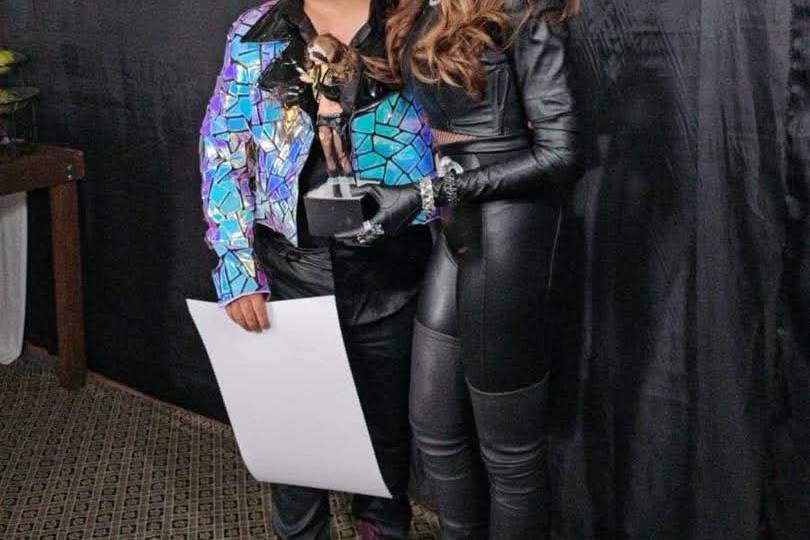 Junto a Gloria Trevi