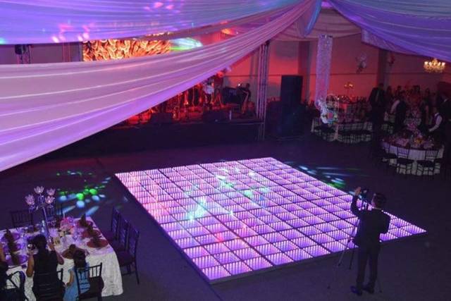 Pista de baile iluminada