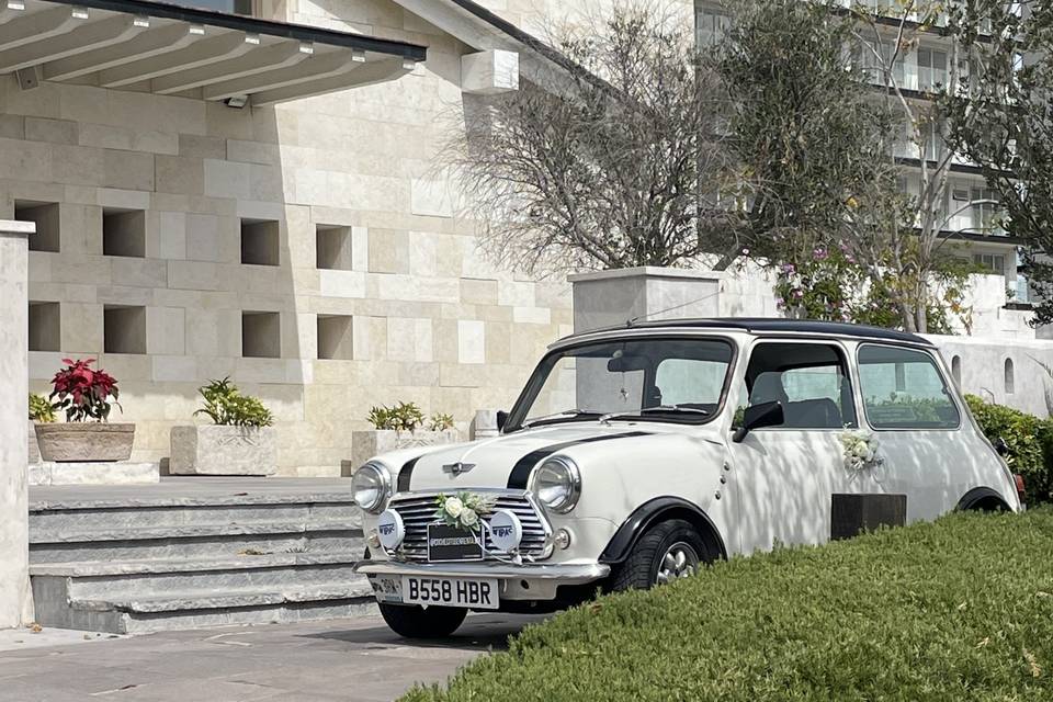 Mini Cooper inglés blanco