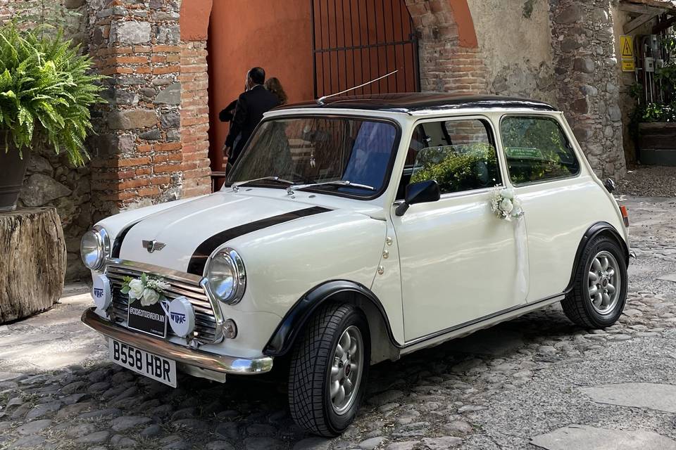 Mini Cooper inglés blanco