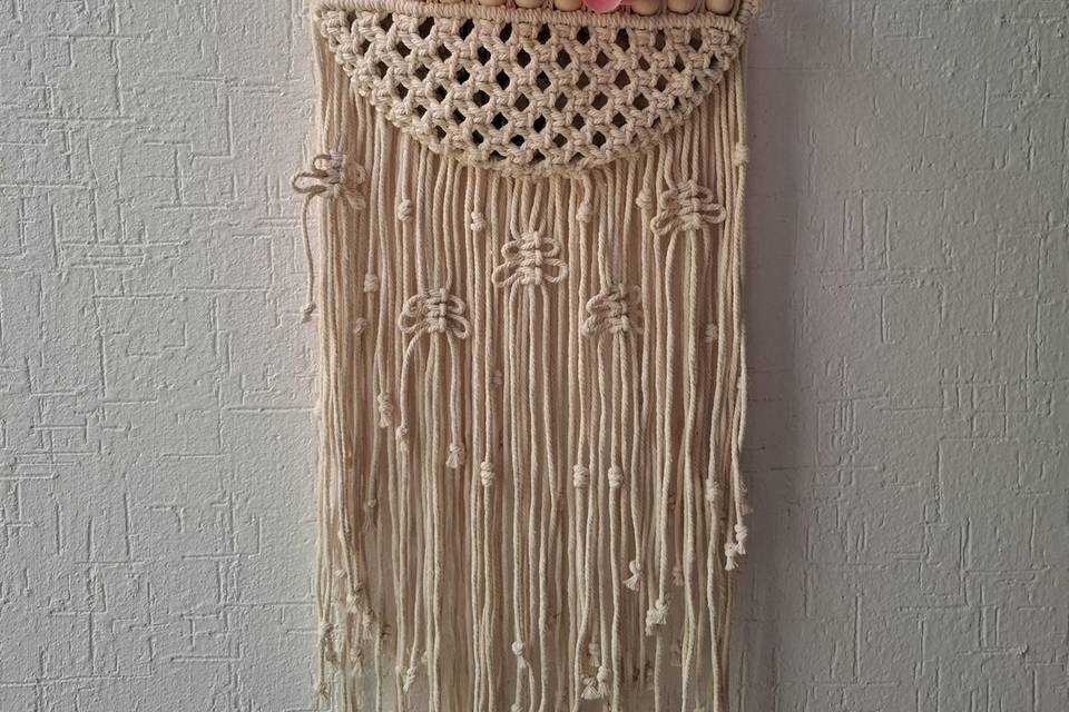 Mini tapiz de macramé