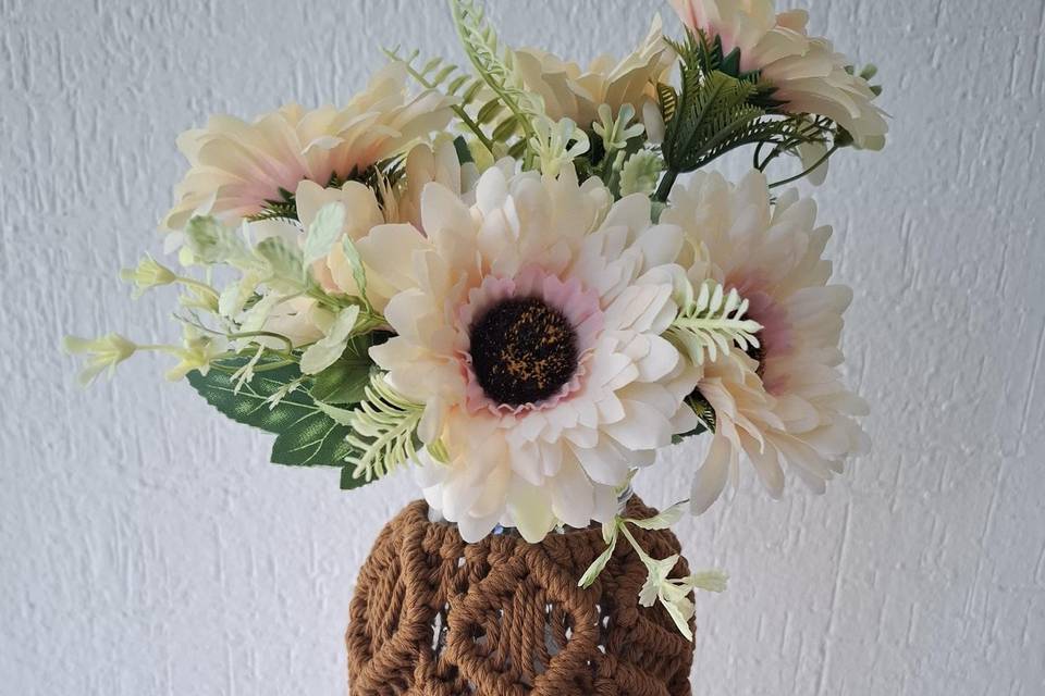 Florero de macramé