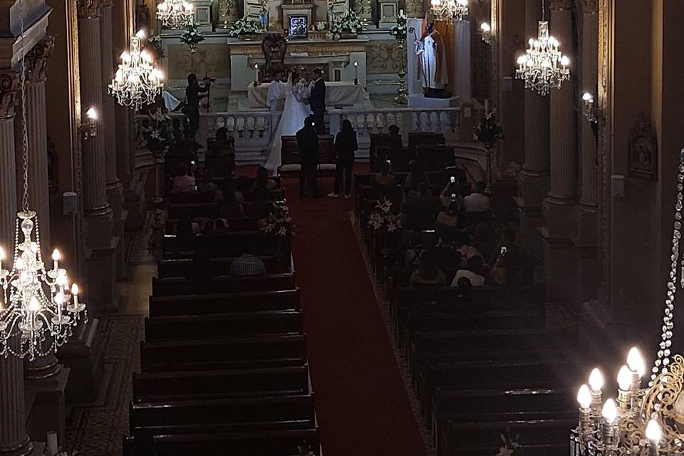 Vista de la iglesia desde arriba