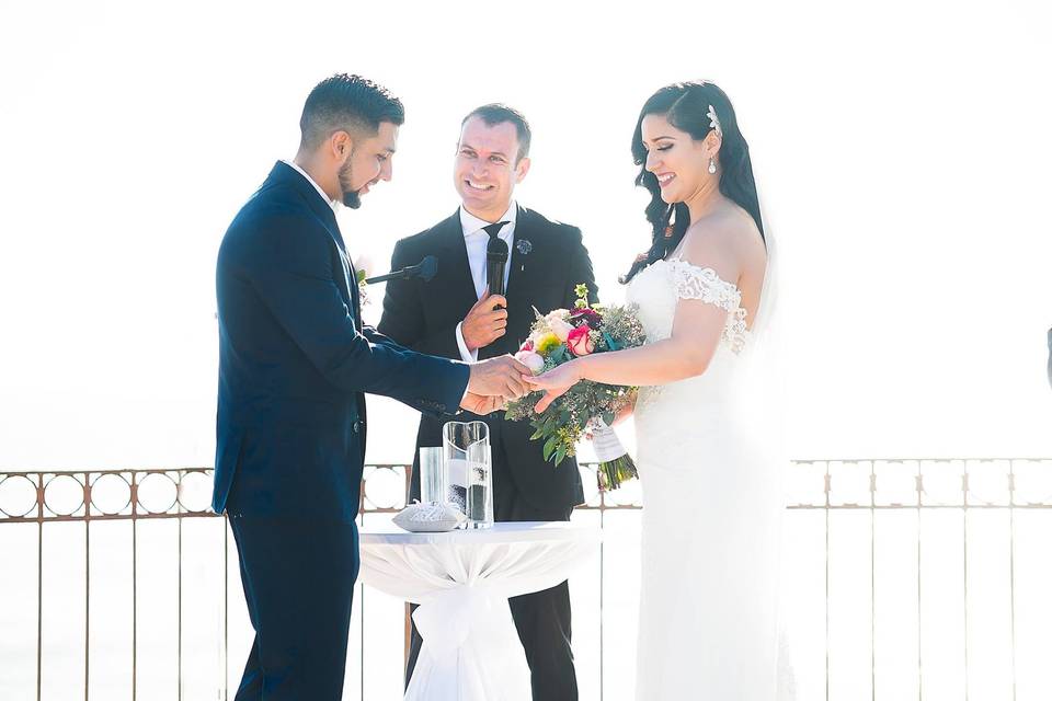 Boda frente al mar