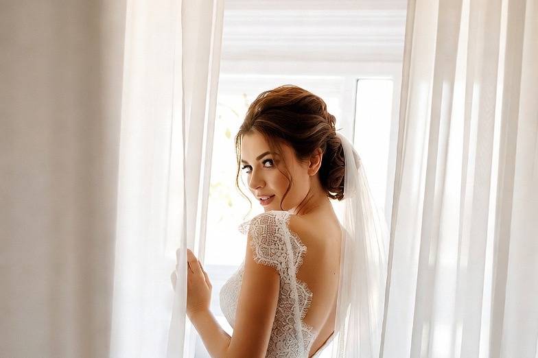 Una novia a punto de casarse.