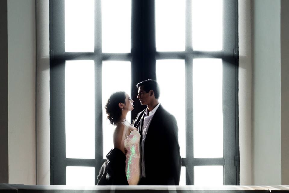 Kim + haza save the date