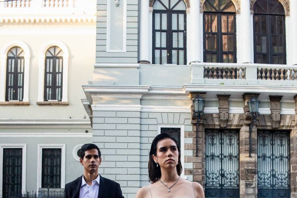 Kim + haza save the date