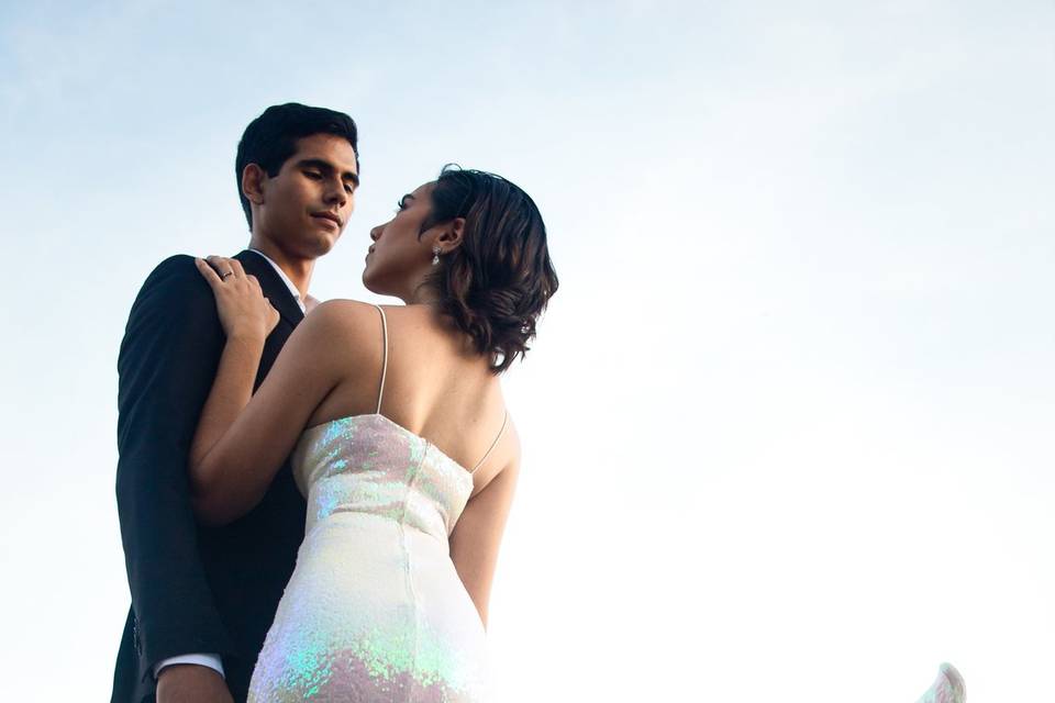 Kim + haza save the date