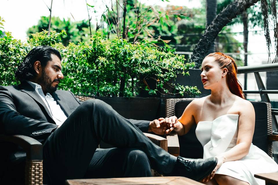 Marce + juan save the date