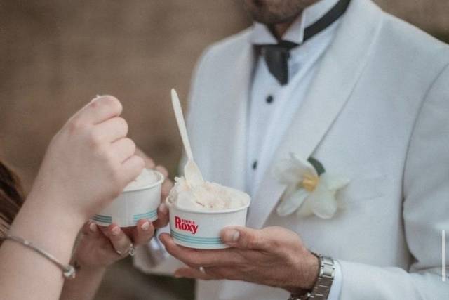 Delicioso helado de macadamia
