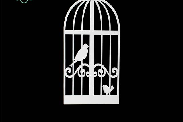 Jaula sencilla blanca