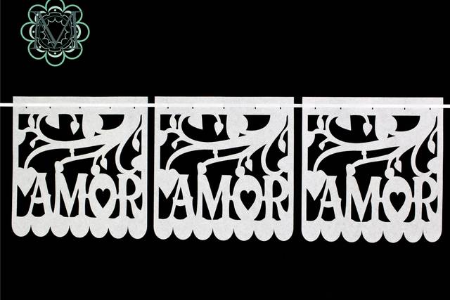 Papel picado amor