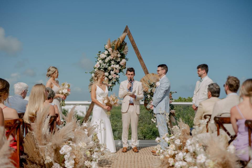 Ceremonia con vista a la selva