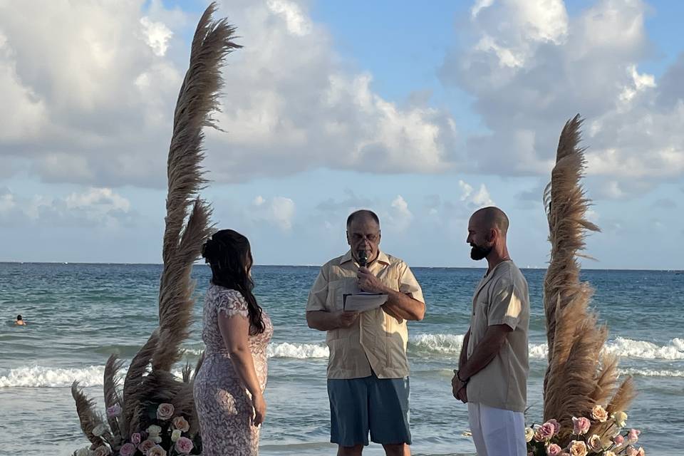 Ceremonia en la playa