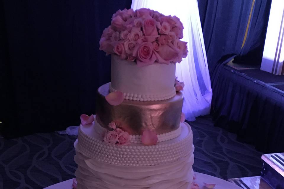 Cake topper de flores