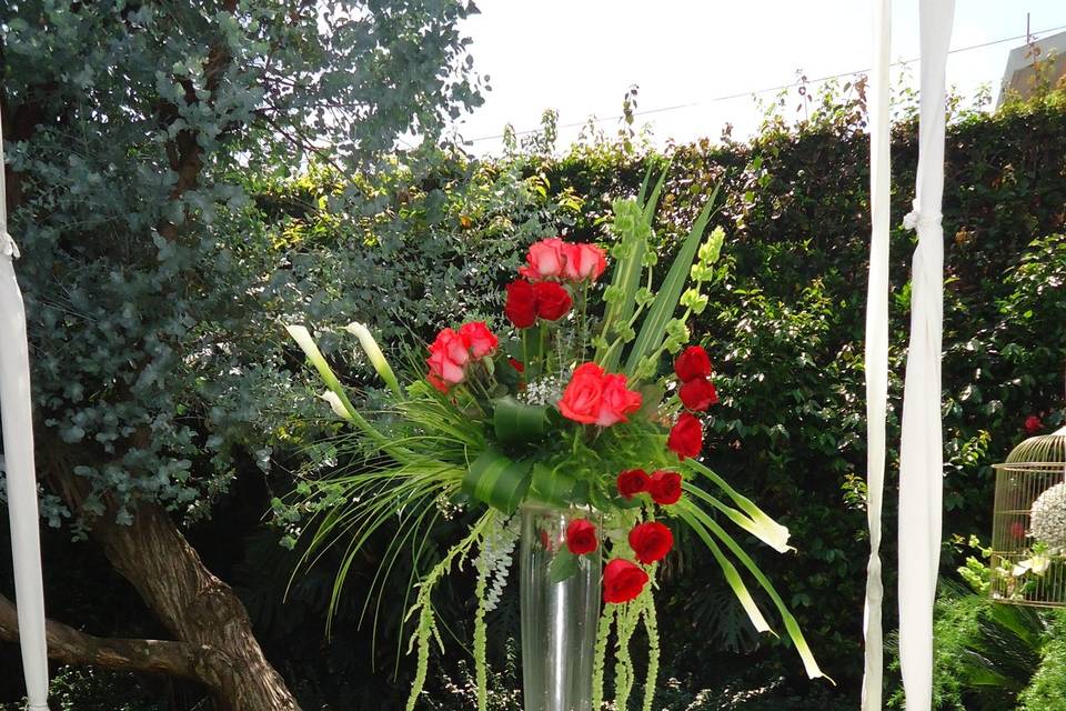 Florero en alto