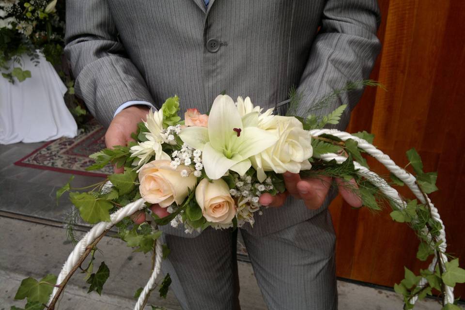 Boda clásica. Altar