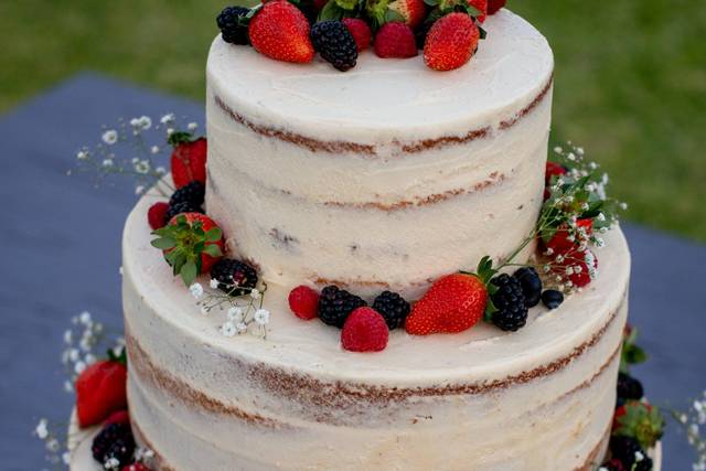 Pastel Frutos Rojos