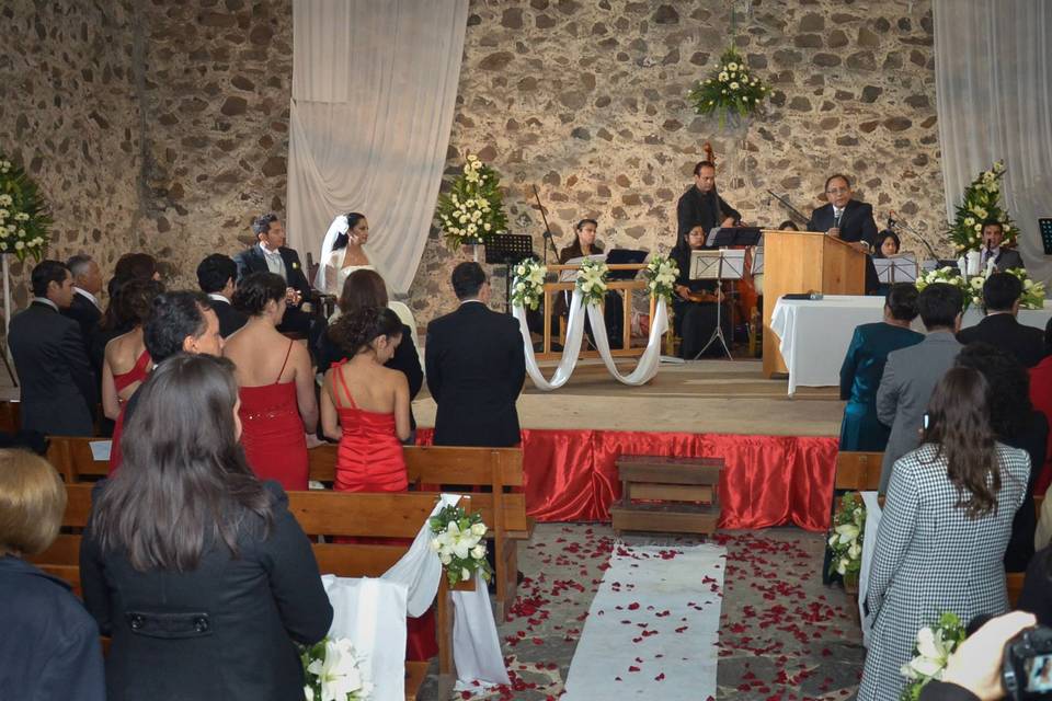 En la boda de Miriam Ortiz