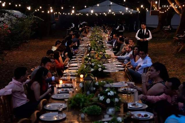 Comedor campestre en arbolada