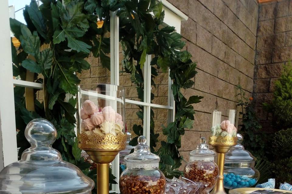 Mesa de boda blue