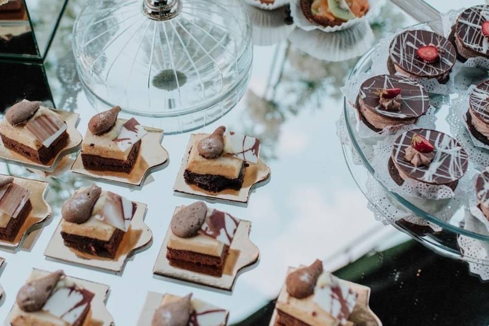 Mesa de postres y dulces