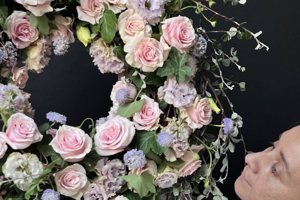 Corona floral de ocasión