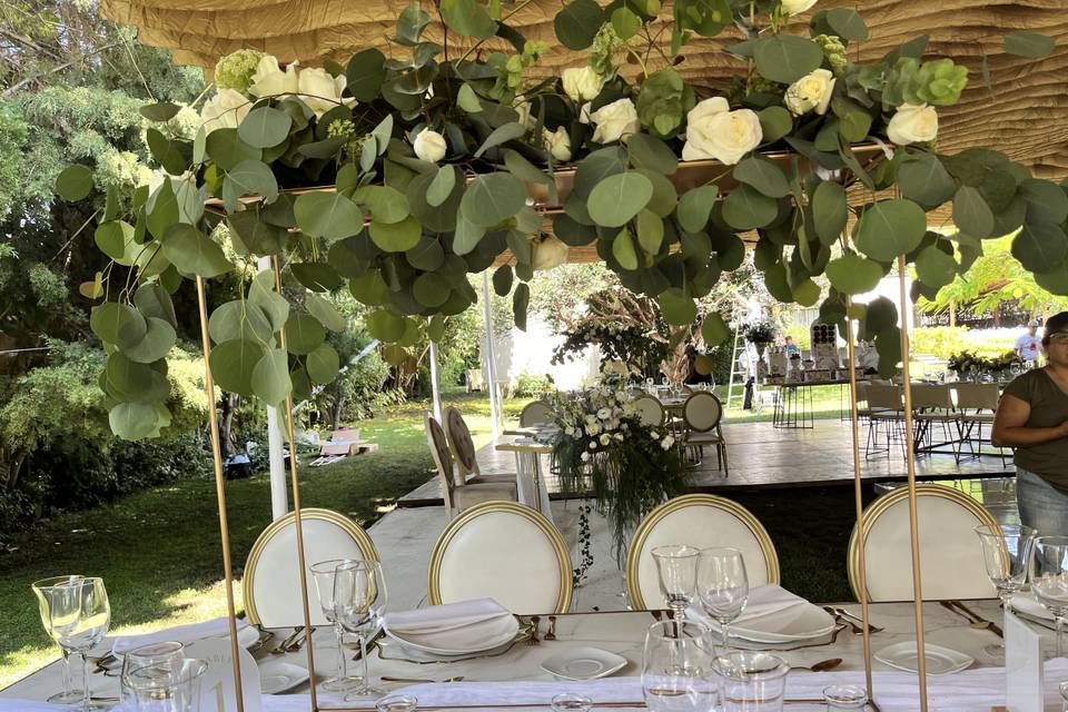 Centros de mesa altura