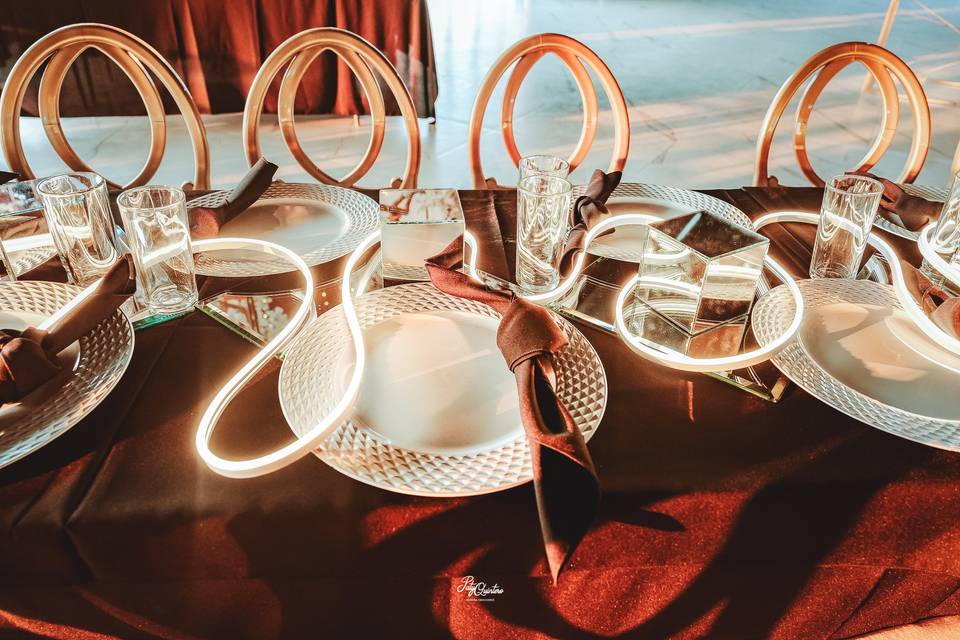Iluminacion en mesa