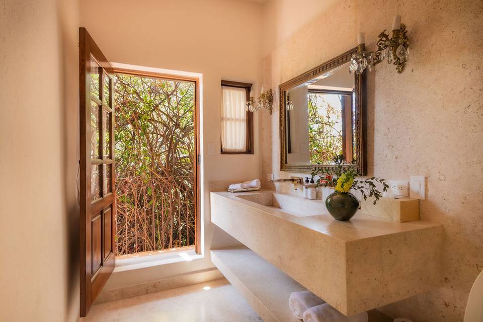 Baño con terraza