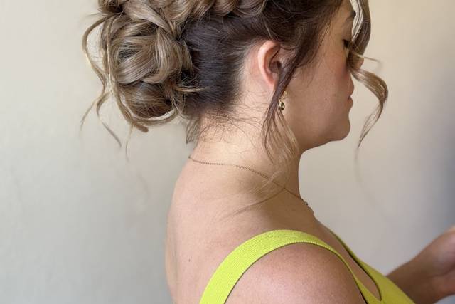 Peinado recogido con trenza