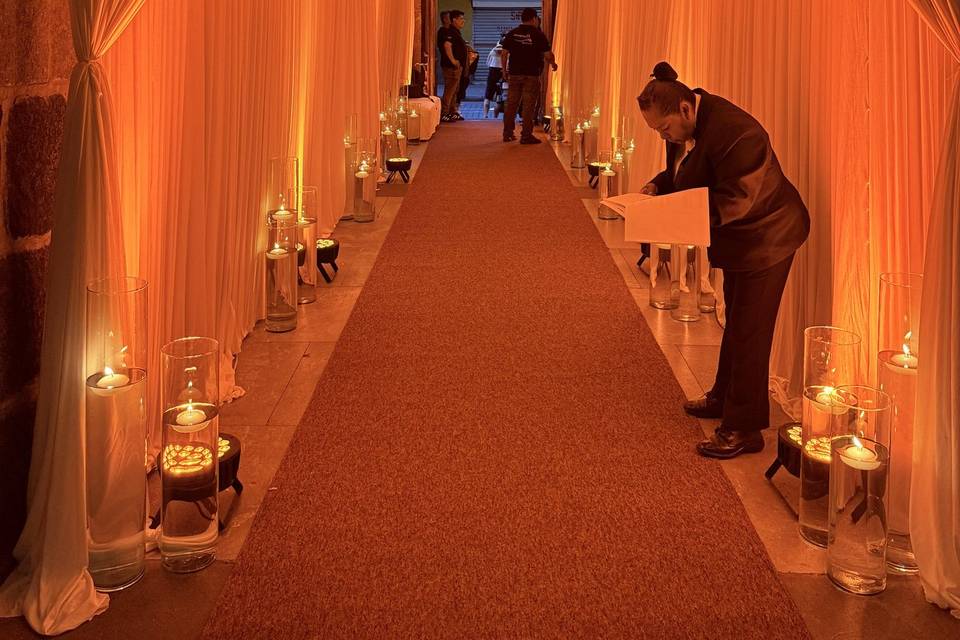 Iluminación y telas