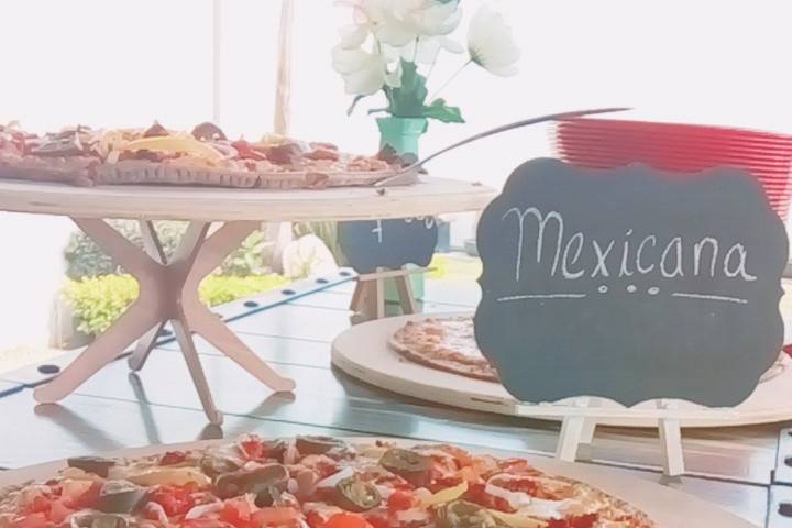 Gran pizza mexicana