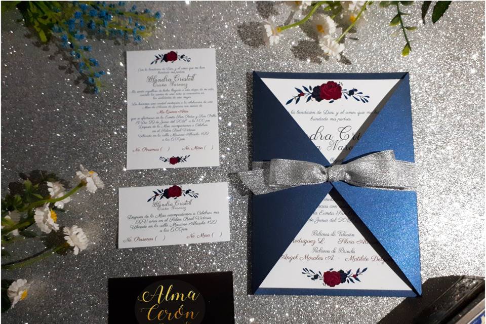 Invitación xv años o boda