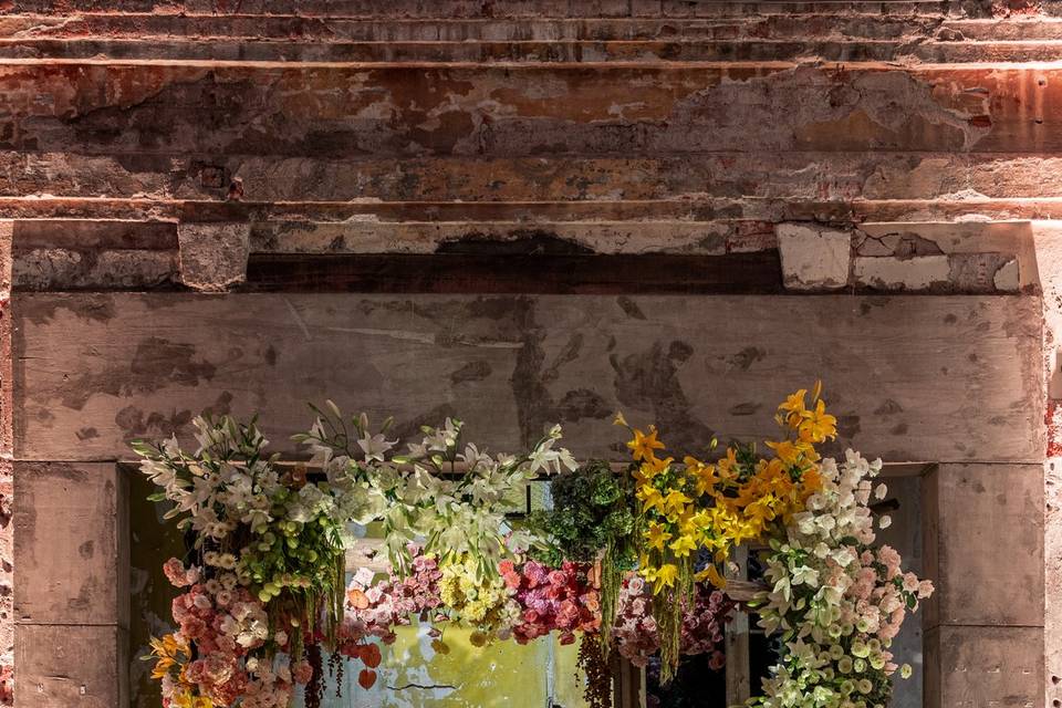 Arcos florales para bodas