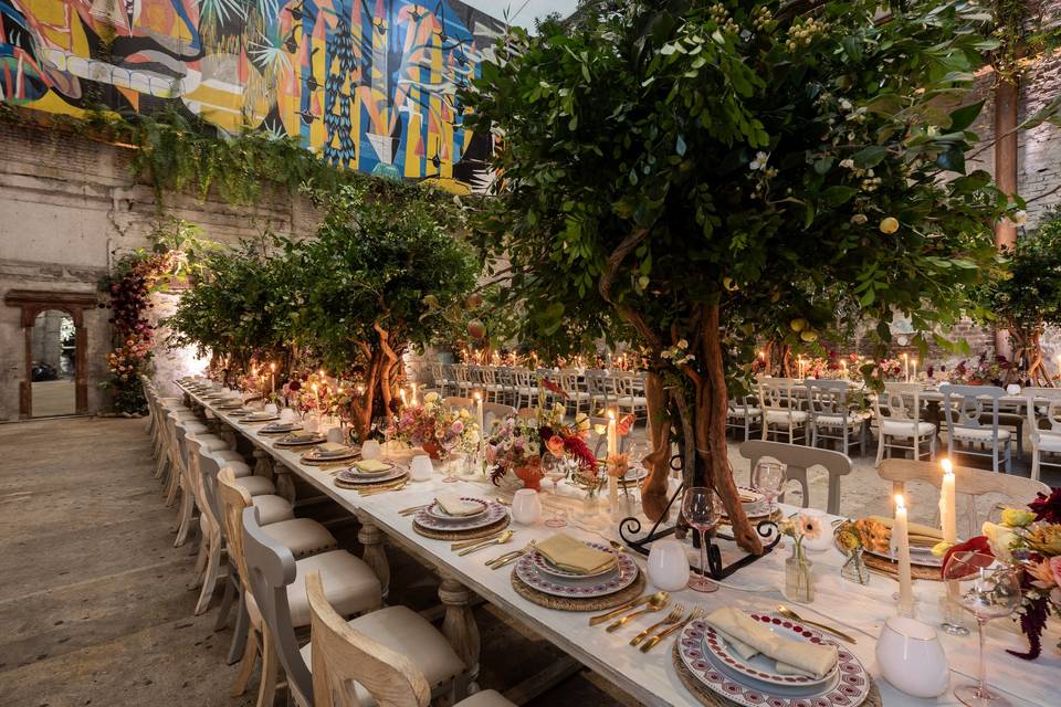 Ambientación natural para boda