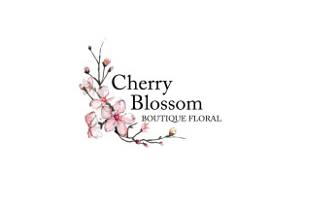 Cherry blossom boutique floral logo