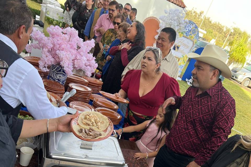 Catering de tacos parrillada