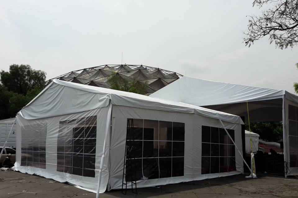 Carpa y pista