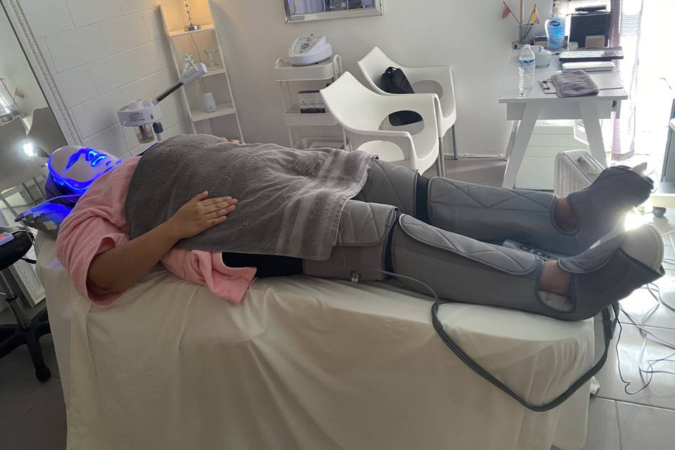 Aire comprimido Piernas Cansad