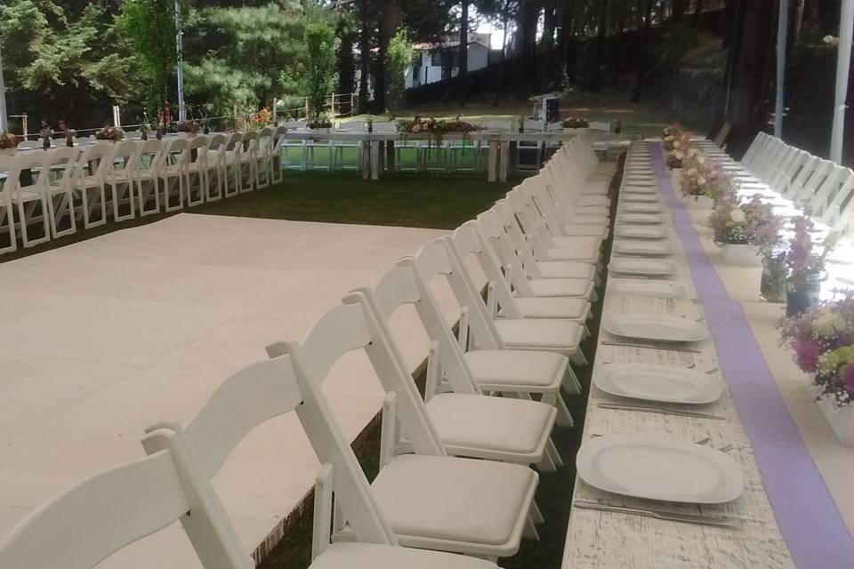 Terraza pinos