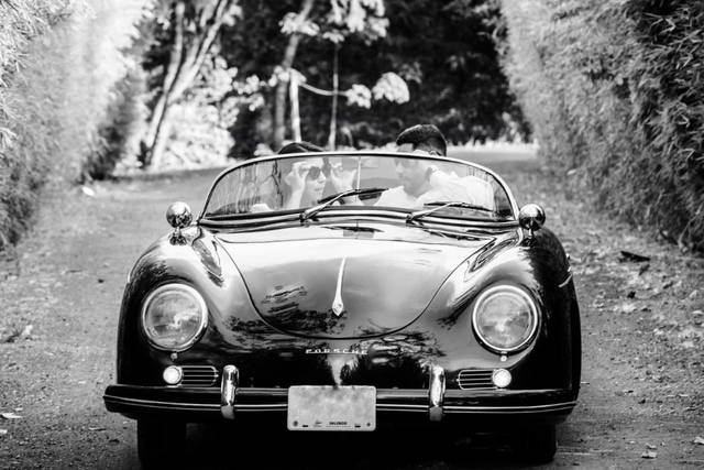Porsche carrera negro 1958
