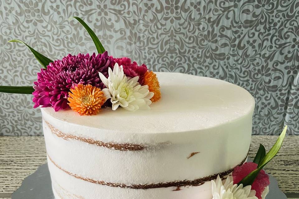 Sweet flowers cake