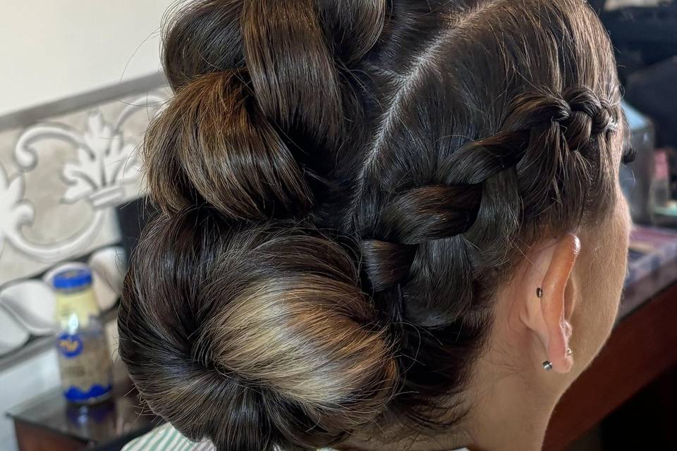 Peinado Novia boda mexicana
