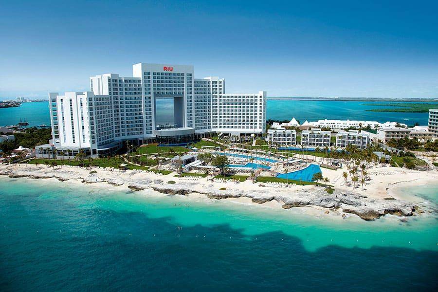 Vistas a la playa de Cancún